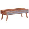 vidaXL Salontafel 110x50x40 cm massief hout grijs