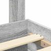 vidaXL Bedframe met hoofdeinde Grijs Sonoma 200 x 200 cm Bewerkt hout