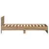 vidaXL Bedframe Artisan Eiken 203 x 185 x 70 cm Bewerkt hout