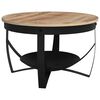 vidaXL Salontafel &Oslash; 68x43 cm ruw mangohout