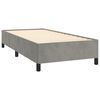 vidaXL Bedframe zonder matras 90x200 cm fluweel lichtgrijs