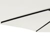 vidaXL Parasol met stalen paal 225x225x212 cm wit