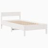vidaXL Bedframe zonder matras massief grenenhout wit 90x200 cm