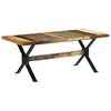 vidaXL Eettafel 180x90x73 cm massief hergebruikt hout