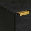 vidaXL Nachtkastje 2 st 40x33x46 cm massief mangohout zwart