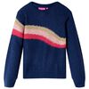 vidaXL Kindertrui gebreid 140 marineblauw