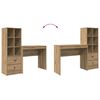 vidaXL Bureau met lade 2 pcs Artisan Eiken