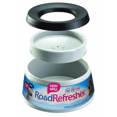 Road Refresher Drinkbak voor huisdieren anti-lek groot grijs LGRR