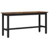 vidaXL Eetbank Gerookt eiken 100 x 32,5 x 48,5 cm
