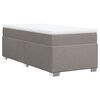 vidaXL Boxspring met matras stof taupe 90x190 cm
