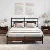 vidaXL Bedframe zonder matras bewerkt hout bruin eikenkleur 137x190 cm