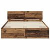 vidaXL Bedframe met hoofdeinde Oud Hout 160 x 200 cm Bewerkt hout