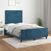 vidaXL Bedframe zonder matras 120x200 cm fluweel donkerblauw