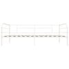 vidaXL Bedbank metaal wit 90x200 cm