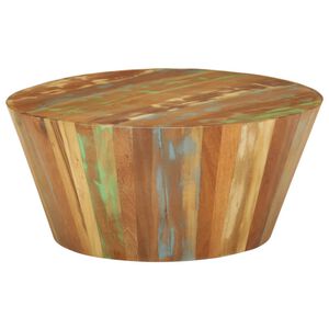 vidaXL Salontafel &Oslash;65x31 cm massief gerecycled hout
