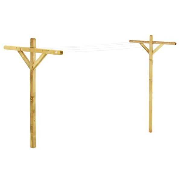 vidaXL Droogrekken 2 st 120x170 cm geïmpregneerd grenenhout