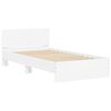 vidaXL Bedframe met hoofdbord bewerkt hout wit 100x200 cm