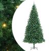 vidaXL Kunstkerstboom Groen 300 cm PVC en Metaal en Plastic