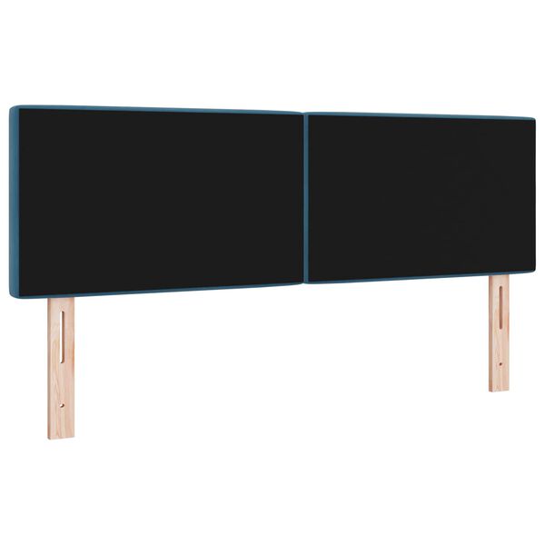 vidaXL Hoofdbord Donkerblauw 160 cm Fluweel