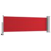vidaXL Tuinscherm uittrekbaar 80x300 cm rood