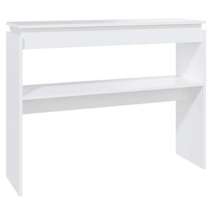 vidaXL Wandtafel 102x30x80 cm bewerkt hout wit