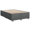 vidaXL Bedframe zonder matras stof donkergrijs 140x190 cm