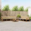 vidaXL Buiten bankenset met kussen 8 pcs Natuurlijk en Beige