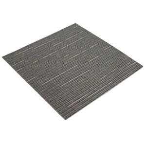 vidaXL Vloertegel Gestreept Donkerbruin 50 x 50 cm 20 st PP en Bitumen