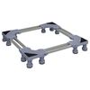 vidaXL Wasmachinebasis Grijs 67 x 67 x 12 cm Roestvrij staal