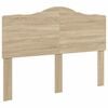 vidaXL Hoofdbord Sonoma Eiken Bewerkt hout
