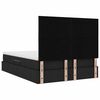 vidaXL Opbergbed met LED met matras Zwart 140 x 190 cm Polyester