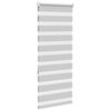 vidaXL Zebra rolgordijn 65x150 cm stofbreedte 60,9 cm lichtgrijs