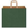 vidaXL Papieren zakken 50 st met hengsels 32x22x24 cm groen