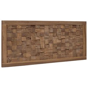 vidaXL Bed Hoofdbord Naturel Massief Teakhout