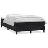 vidaXL Boxspring met matras fluweel zwart 120x210 cm