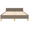 vidaXL Bedframe zonder matras 120x190 cm stof taupe