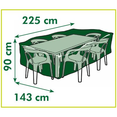 Nature Tuinmeubelhoes voor rechthoekige tafels 225x143x90 cm
