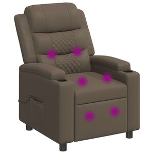 vidaXL Massage-relaxstoel Grijs 75 x 93 x 98 cm Stof