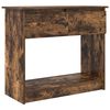 vidaXL Wandtafel met lades gerookt eikenkleurig 85,5x38,5x74,5 cm