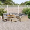 vidaXL Tuin Sofa Set met kussen 13 pcs Beige Poly riet