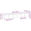 vidaXL Tv-meubelset 3 pcs Zwart Eiken 80 x 30 x 30 cm Bewerkt hout