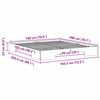 vidaXL Bedframe Wit 180 x 200 cm Massief grenenhout