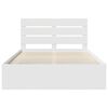 vidaXL Bedframe met hoofdeinde Wit 150 x 200 cm Massief grenenhout