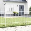 vidaXL Tuin Hek Wit 10.2 x 1.2 m Poedergecoat staal