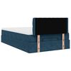 vidaXL Ottoman bed met matras en LED's 120x200cm fluweel donkerblauw