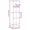 vidaXL Boekenkast 40x35x139 cm bewerkt hout grijs sonoma eikenkleurig