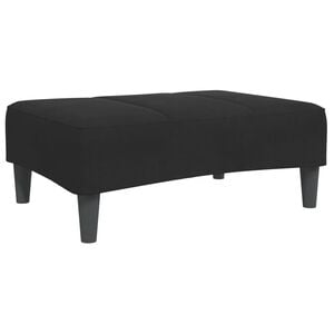 vidaXL Voetenbank 77x55x31 cm fluweel zwart