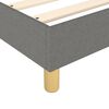 vidaXL Boxspring bed 100x200 cm stof donkergrijs