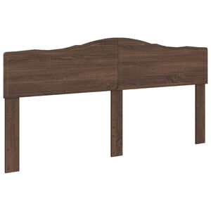 vidaXL Hoofdbord Bruin Eiken Bewerkt hout