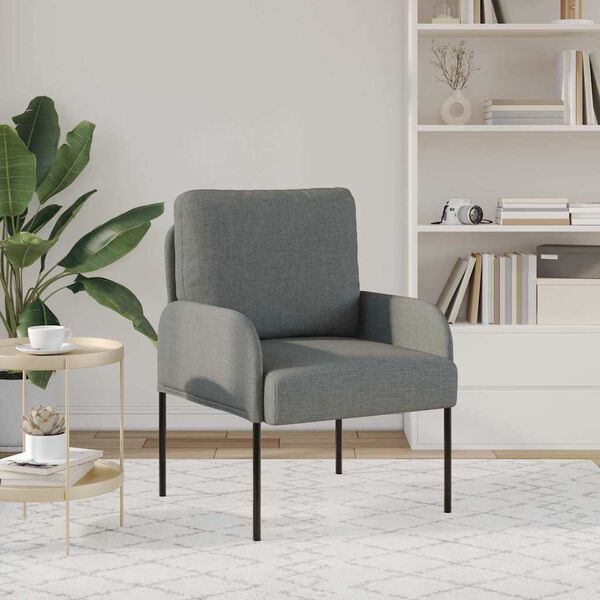 vidaXL Banken met kussen 55cm Donkergrijs Multiplex